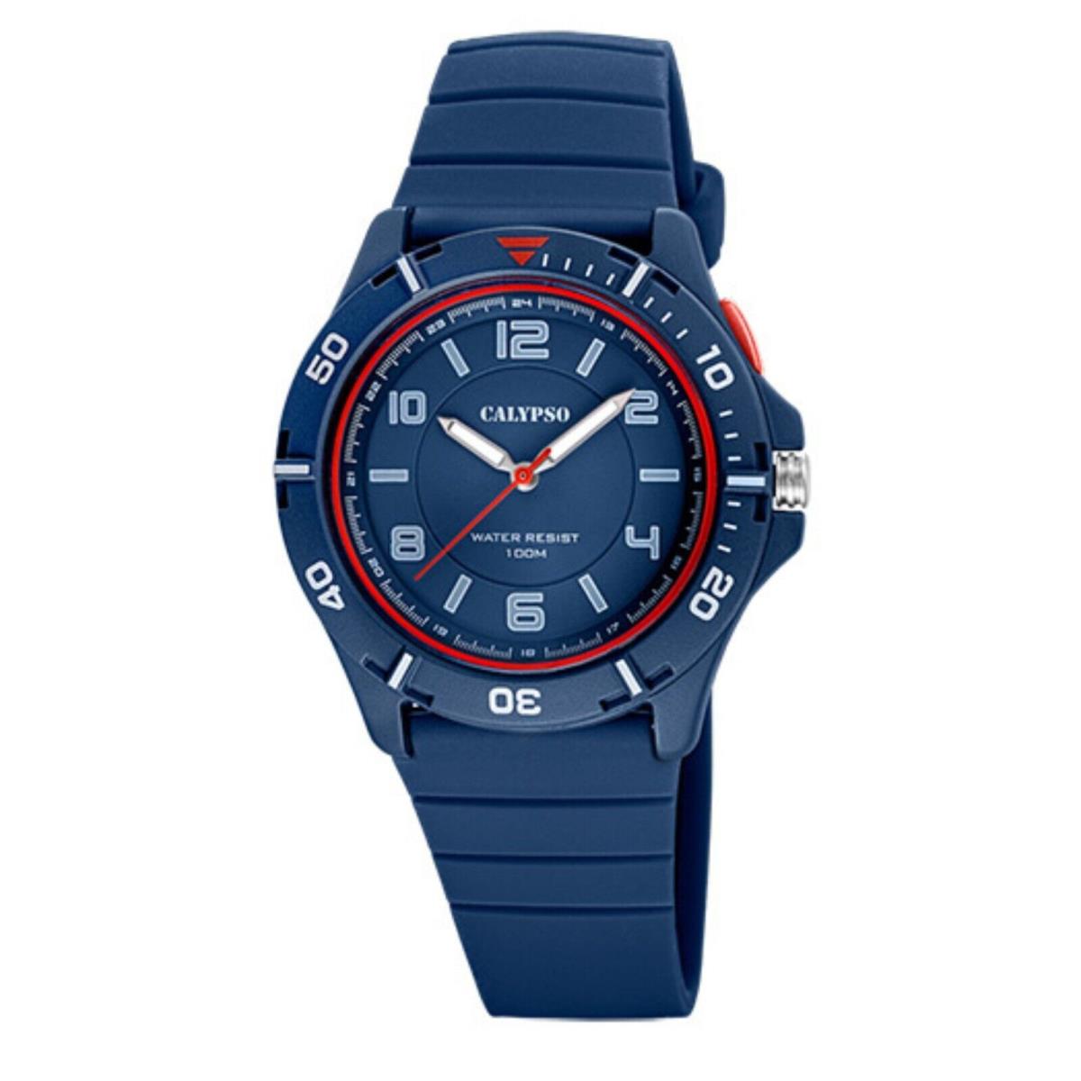 Festina Calypso 40mm Analog Mens Watch Easy to Read Water Resistant 100M - K5857 Navy Blue