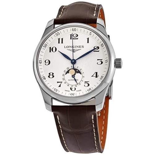 Longines Master Collection Moon Phase White Auto 40mm Men`s Watch L2.909.4.78.3