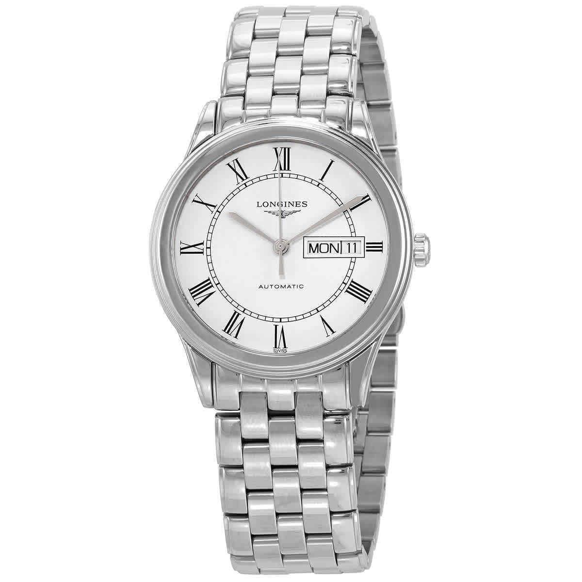 Longines Flagship Automatic White Matt Dial Men`s Watch L4.899.4.21.6