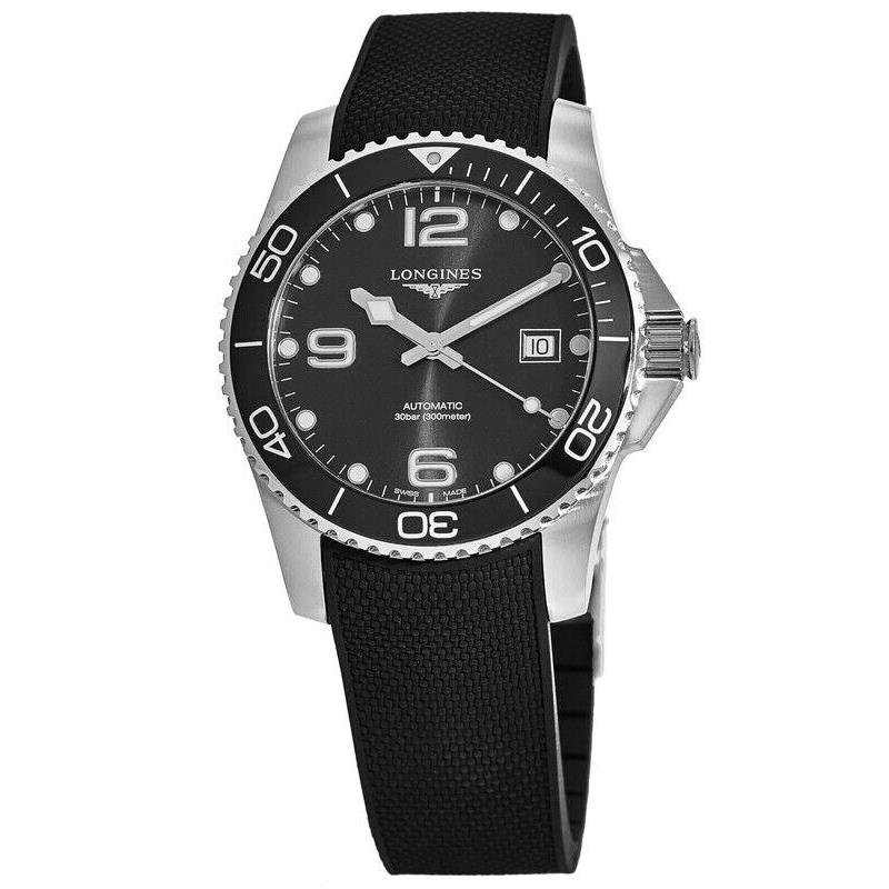 Longines Hydroconquest Automatic Black Ceramic Men`s Watch L3.781.4.56.9