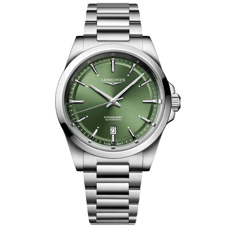 Longines Conquest 2023 41mm Green Dial Steel Men`s Watch L38304026