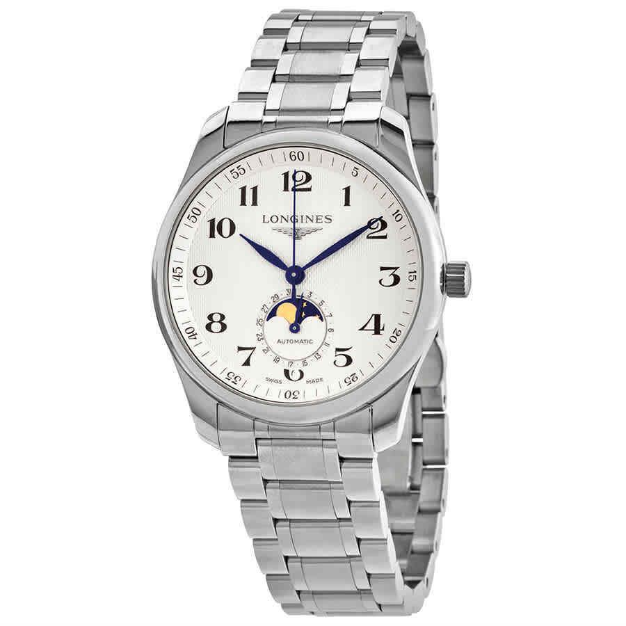 Longines Master Automatic Moonphase Silver Dial Men`s Watch L29094786