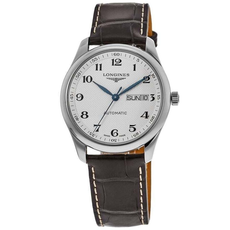 Longines Master Automatic Silver Dial Leather Men`s Watch L2.755.4.78.3