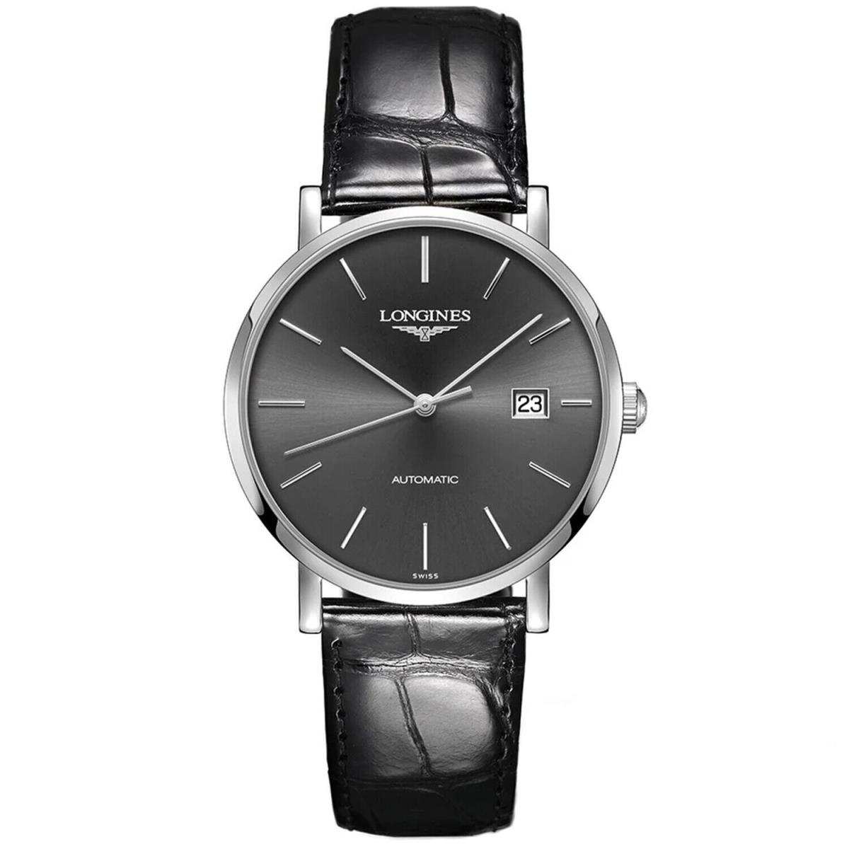 Longines Men`s Elegant Grey Dial Watch - L49104722