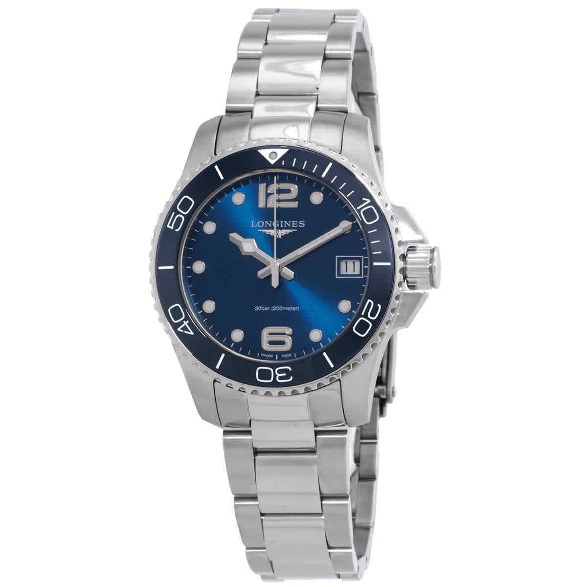 Longines Hydroconquest Quartz Blue Dial Ladies Watch L3.370.4.96.6