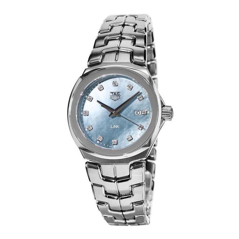 Tag Heuer Link Quartz 32mm Grey Mother of Women`s Watch WBC1313.BA0600