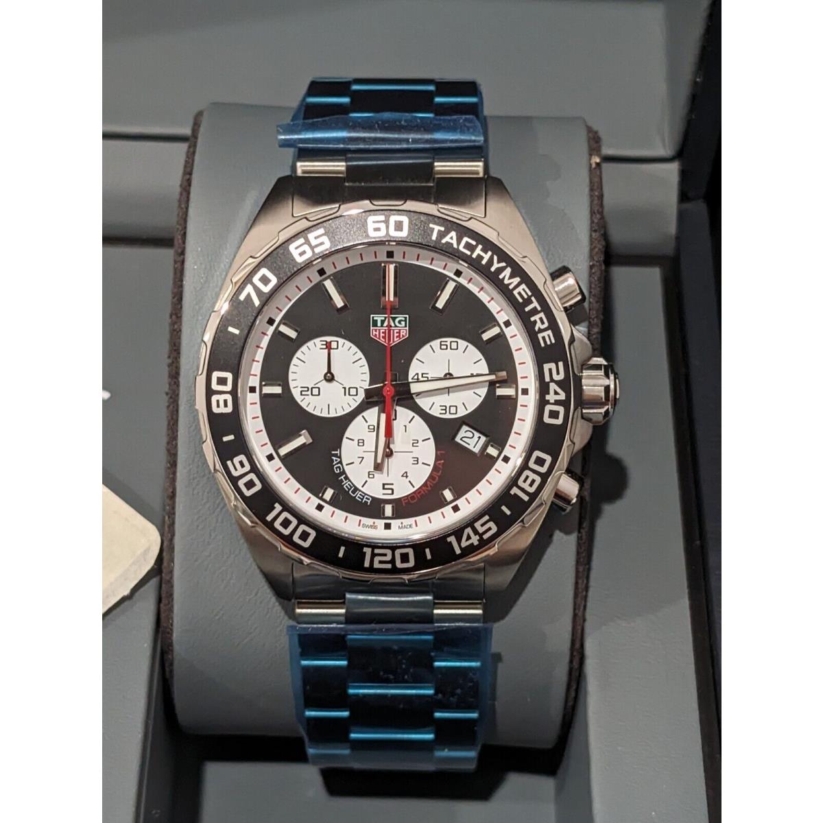 Tag Heuer 43mm F1 Qtz Chronograph Black/white Dial 10/10