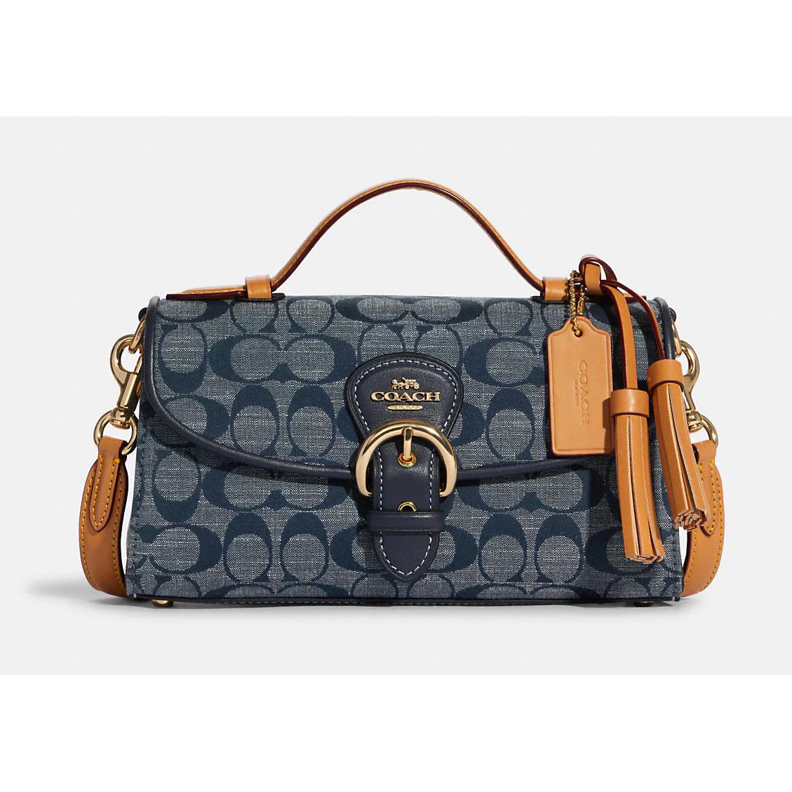 Coach Kleo Top Handle In Signature Chambray C8513