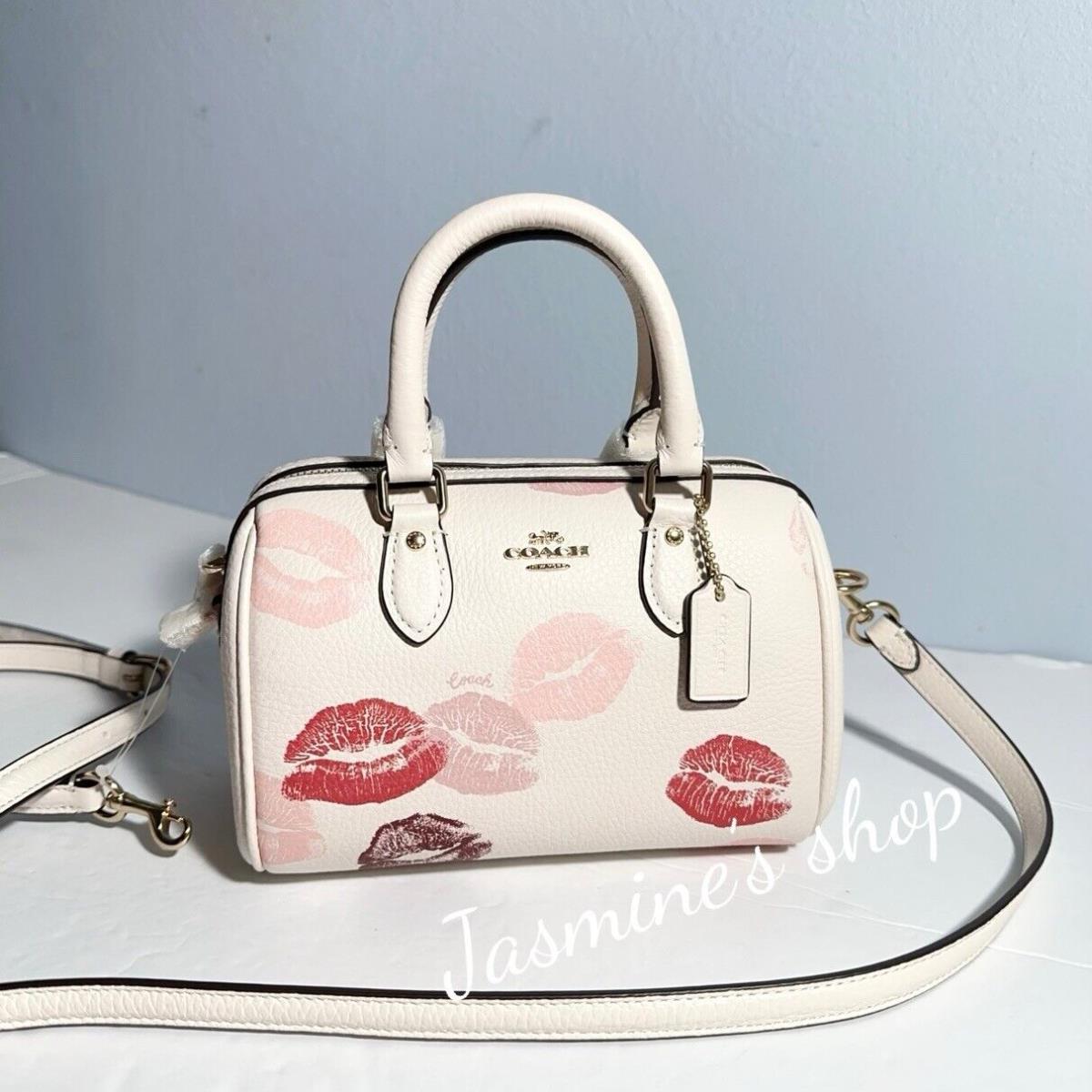 Coach Mini Rowan Crossbody Bag with Lips Print CZ944