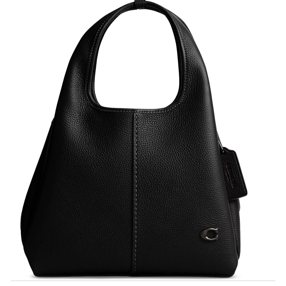 Coach Lana 23 Polished Pebble Leather Medium Shoulder Bag :black