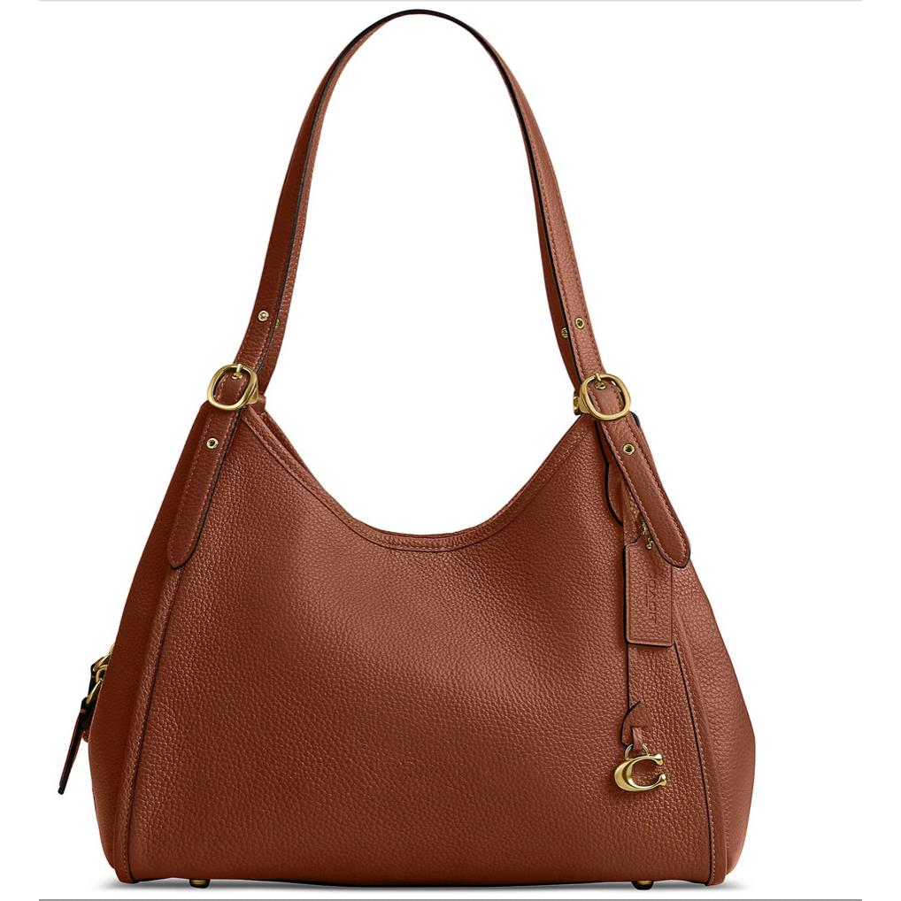 Coach Bella Medium Leather Shoulder Bag B4/1941 Saddle