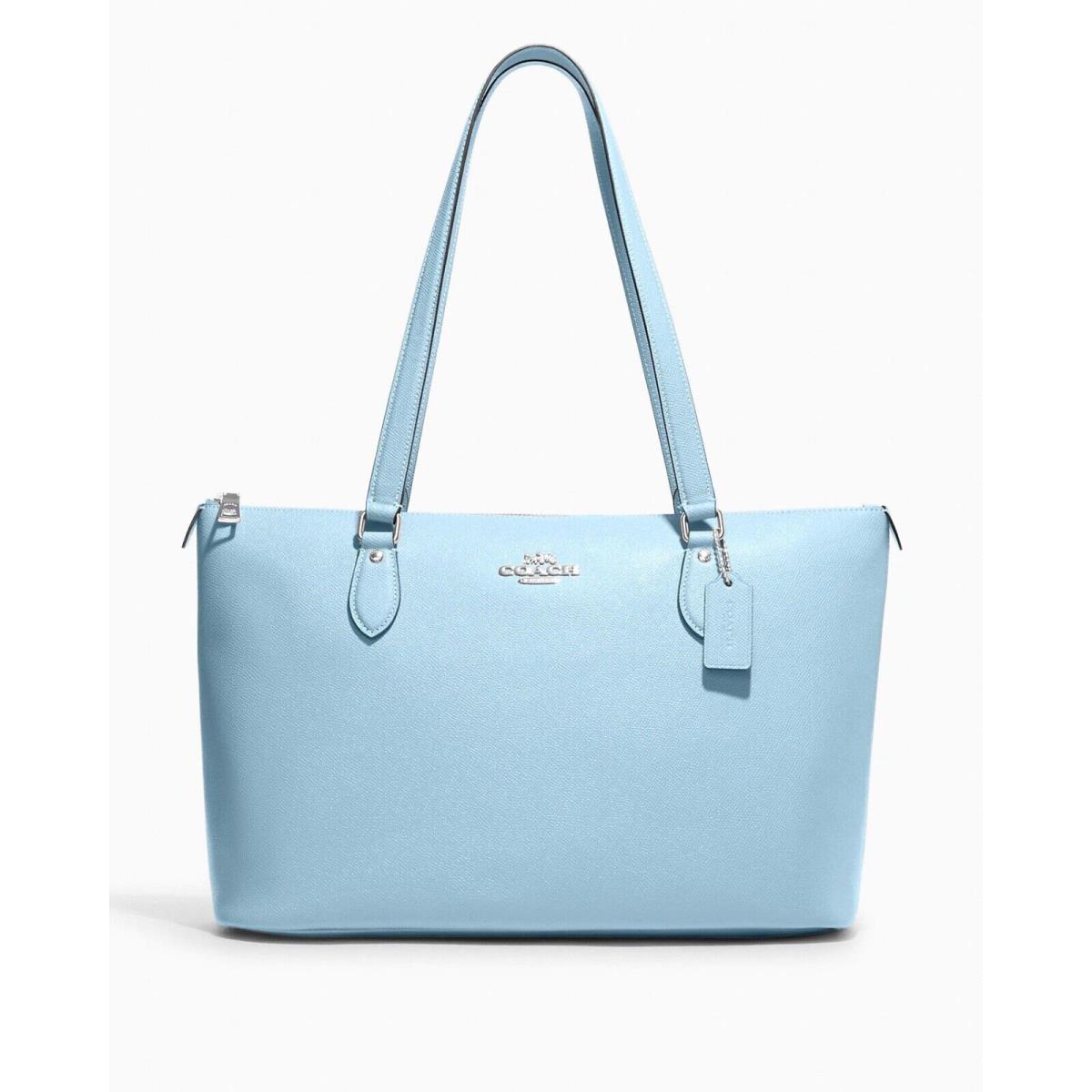 Coach Women`s Leather Gallery Tote Bag Waterfall Blue CH285