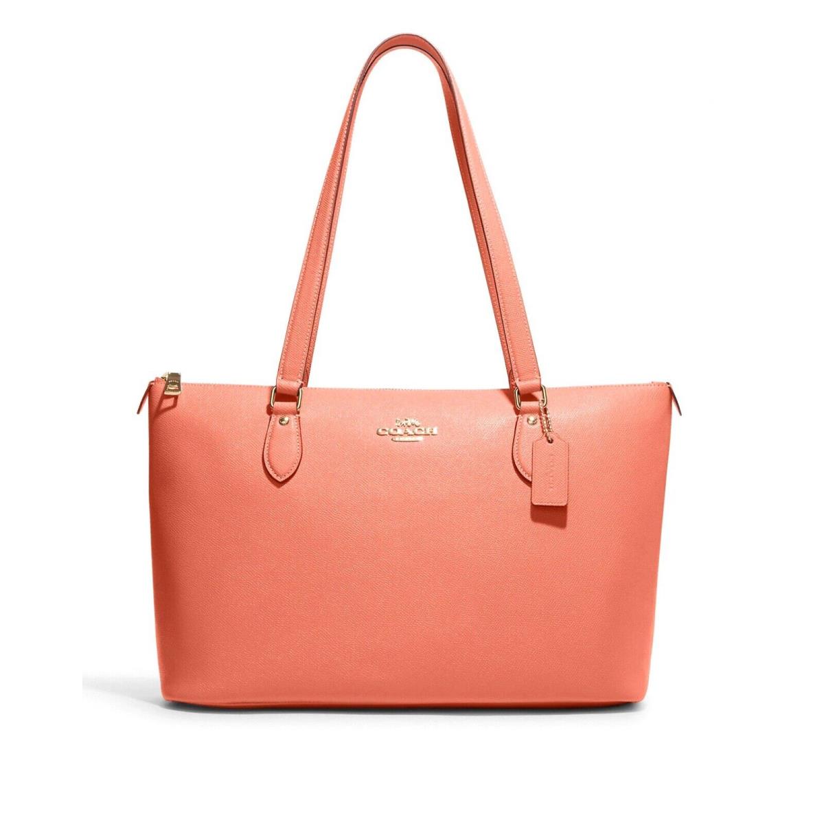 Coach Women`s Leather Gallery Tote Bag Light Coral Pink CH285