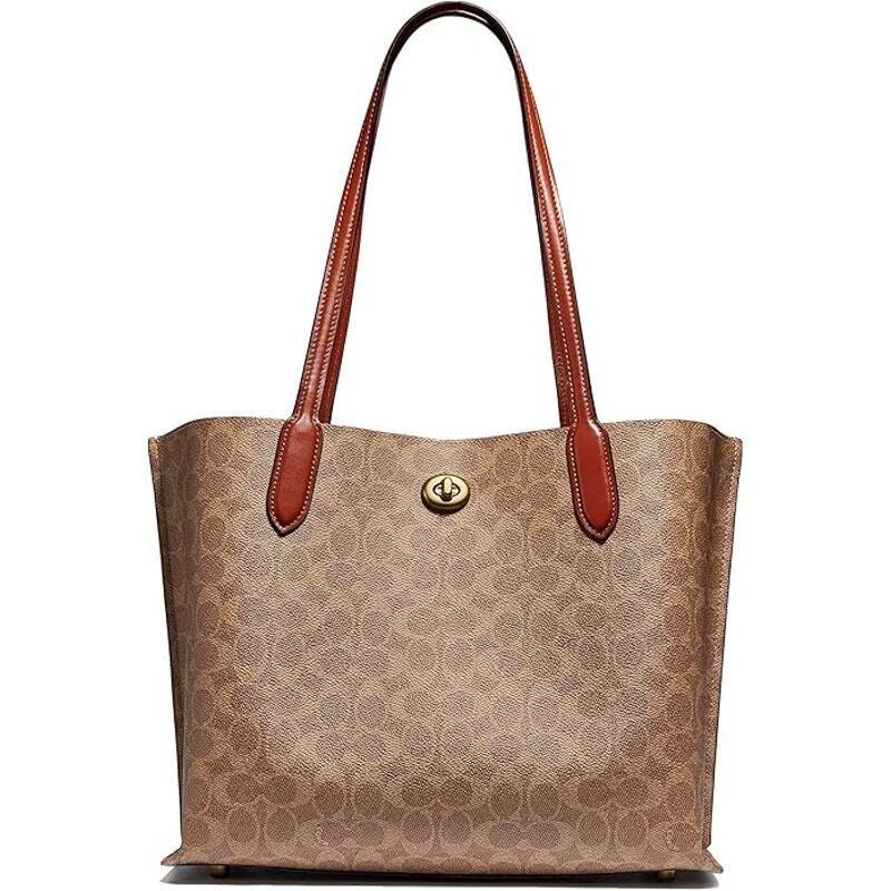 Coach Coated Canvas Signature Willow Tote - One Size