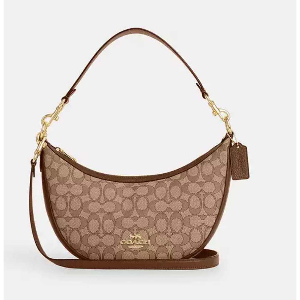 Coach Aria Shoulder Bag In Signature Jacquard CO997