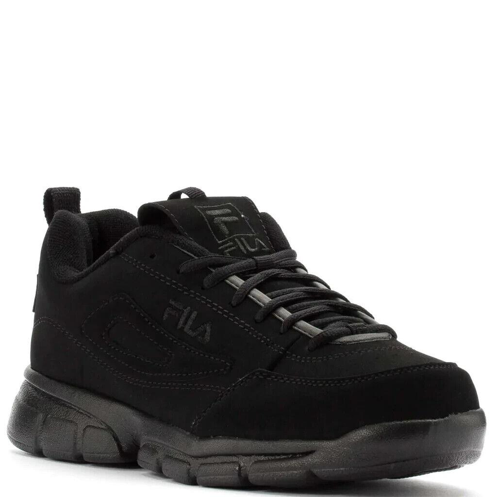 Men`s Fila Disruptor II Fw 04495-001 Triple Black - Triple Black