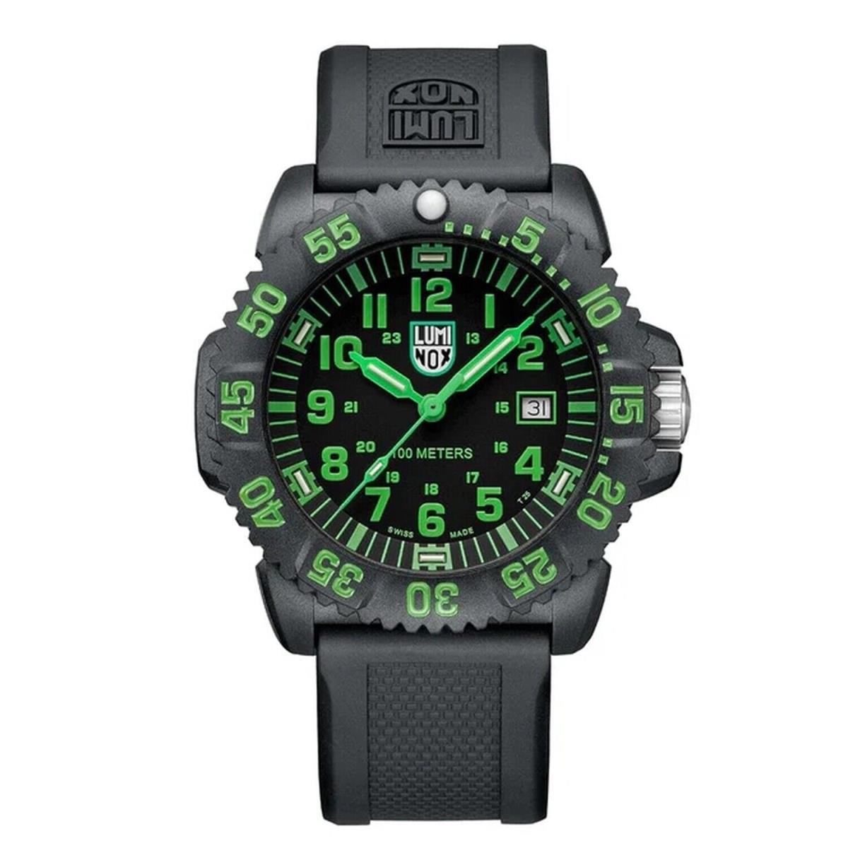 Luminox X2.2067 Men`s Sea Lion Black and Green Dial Quartz Watch