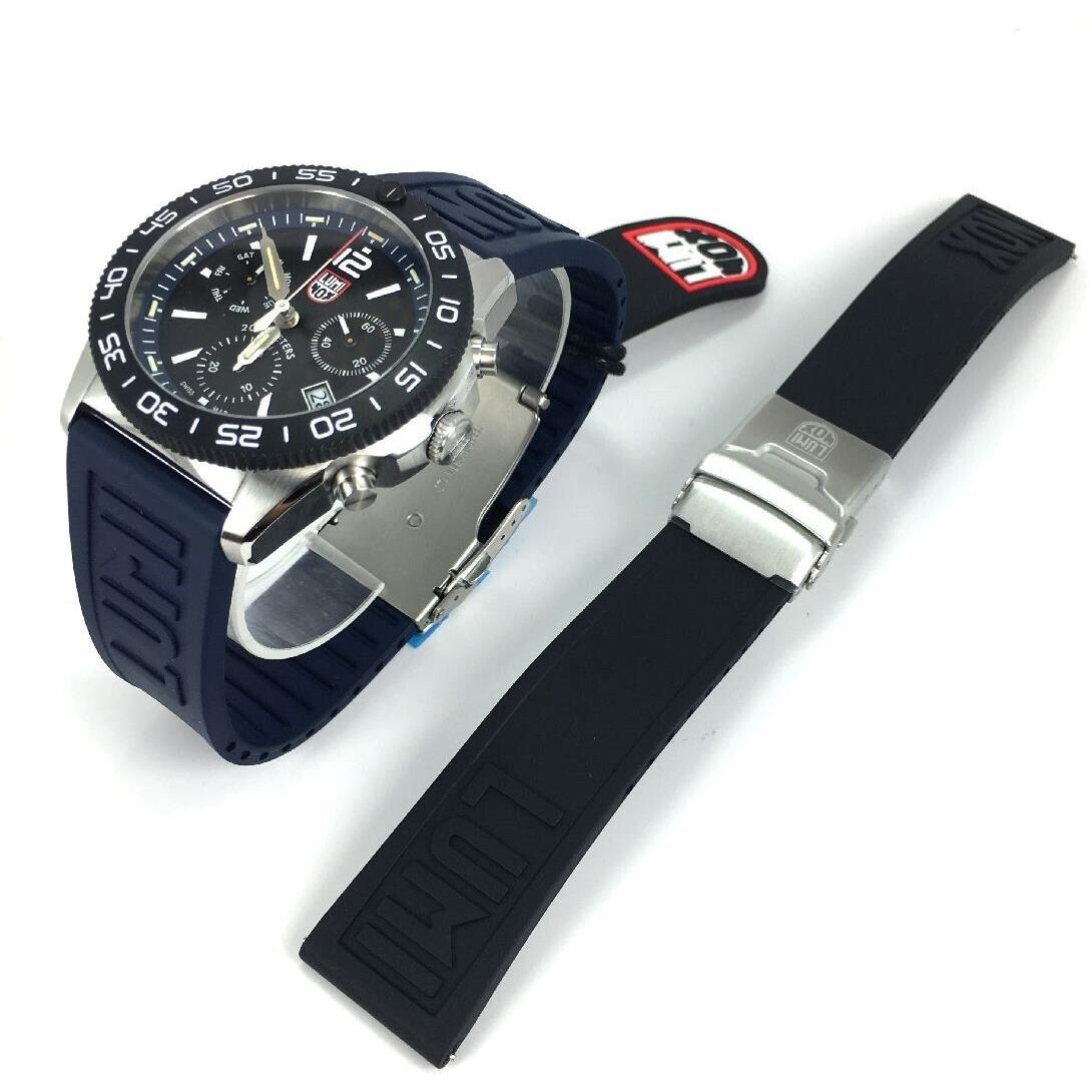 Men`s Luminox Pacific Diver Chronograph Steel Swiss Watch XS.3143.SET