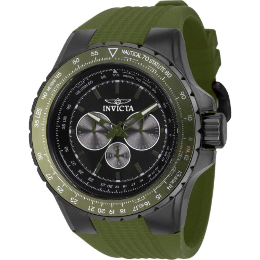 Invicta Aviator Quartz Gunmetal Dial Men`s Watch 39302