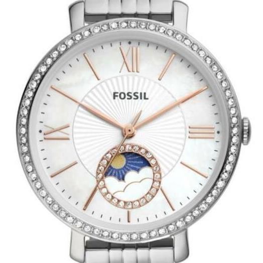 Fossil - Women`s Jacqueline Silver-tone Stainless Steel Bracelet Watch 36mm