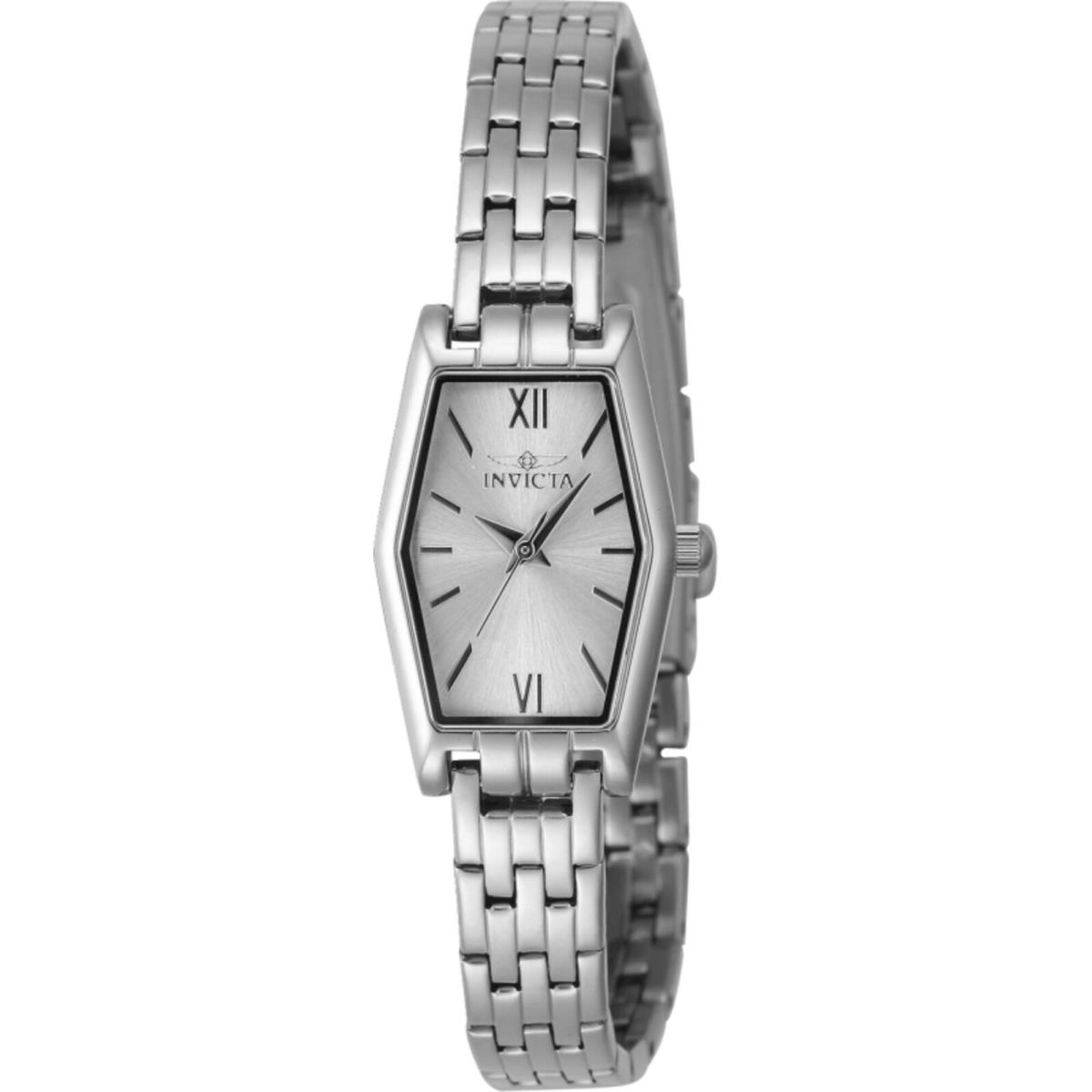 Invicta Women`s Watch Angel Quartz Silver Tone Dial Steel Bracelet 48122 - Dial: Silver, Band: Silver