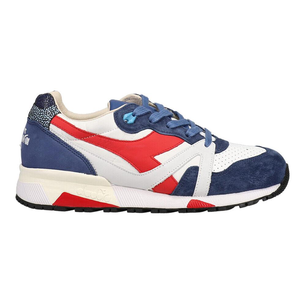 Diadora N9000 Italia Lace Up Mens Blue White Sneakers Casual Shoes 177990-C818