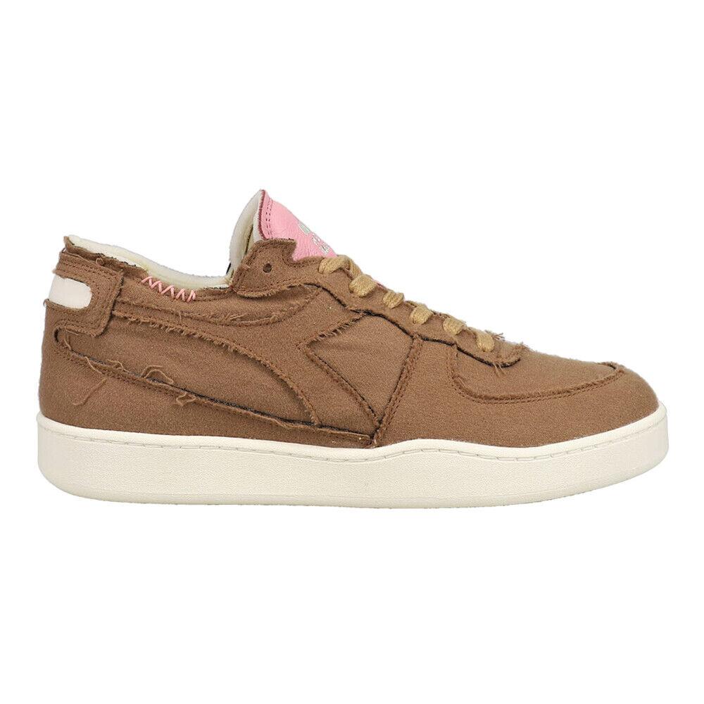 Diadora Mi Basket Row Cut Italy Valdilana Lace Up Mens Brown Sneakers Casual Sh