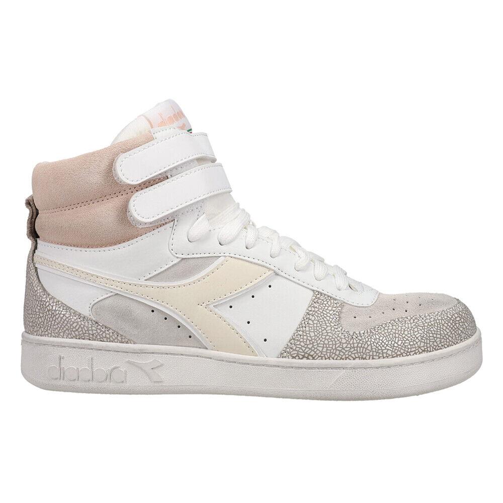 Diadora Magic Basket Mid Icona High Top Womens Size 7.5 M Sneakers Casual Shoes - Off White