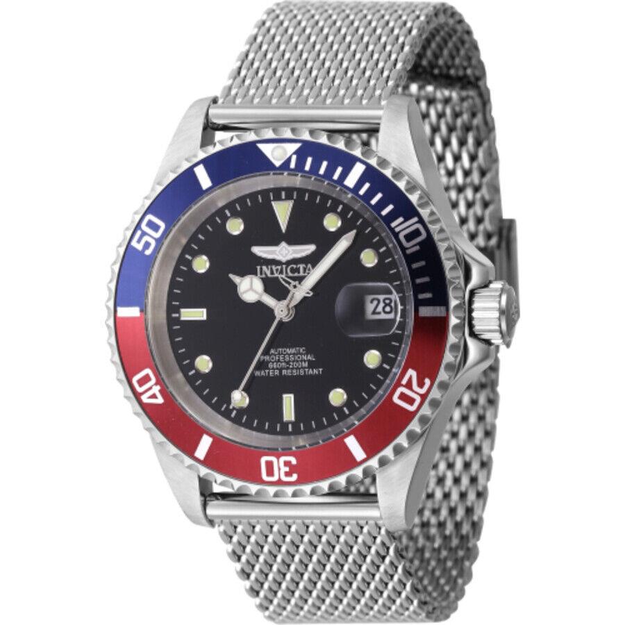 Invicta Pro Diver Automatic Black Dial Pepsi Bezel Men`s Watch 47721