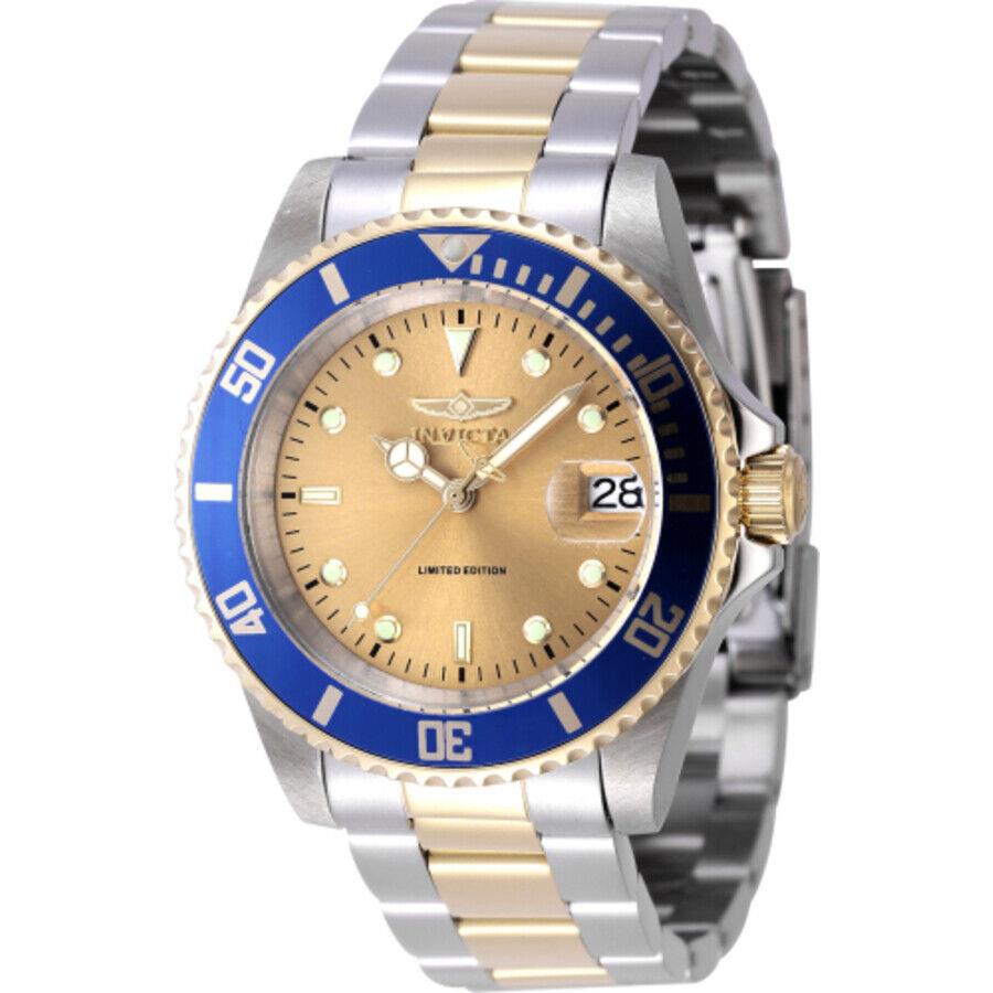 Invicta Pro Diver Date Automatic Gold Dial Men`s Watch 47394