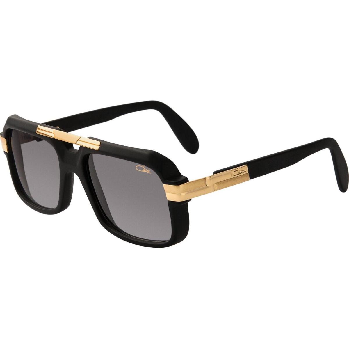 Cazal Legends 663/3 Matte Black 18KT Gold/grey 011 Sunglasses