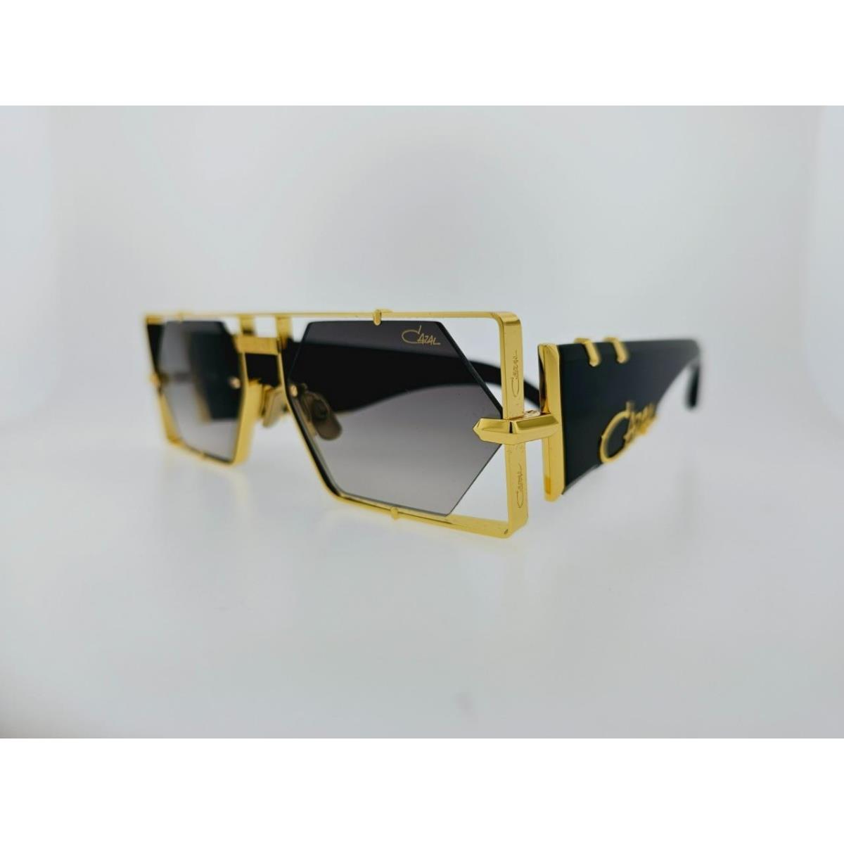 Cazal Sunglasses Limited Edition 004 001 58MM Black Gold Frame with Gray Lenses