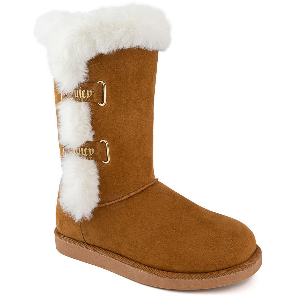 Juicy Couture Womens Koded Suede Flat Winter Snow Boots Shoes Bhfo 9006