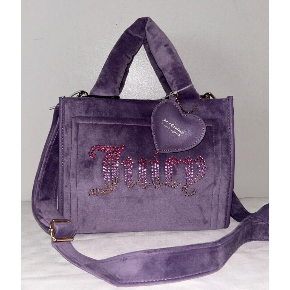 Juicy Couture Velour Big Spender Mini Tote Bag in Dusty Violet