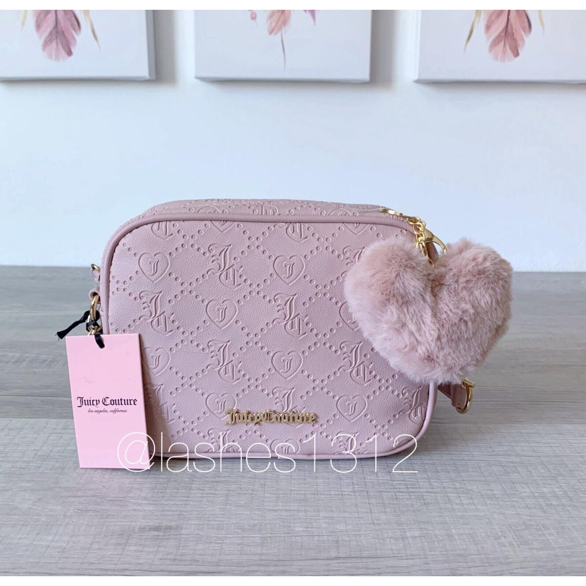 Juicy Couture Purse Camera Crossbody Bag - Pink Logo