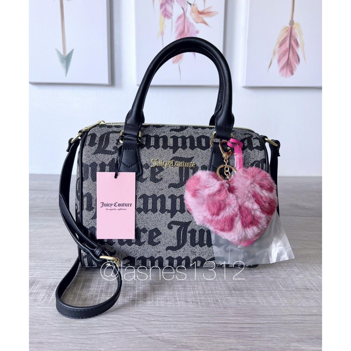 Juicy Couture Bag Speedy Satchel -black Logo