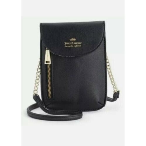 Juicy Couture Black Mini Cellie Crossbody Bag Purse