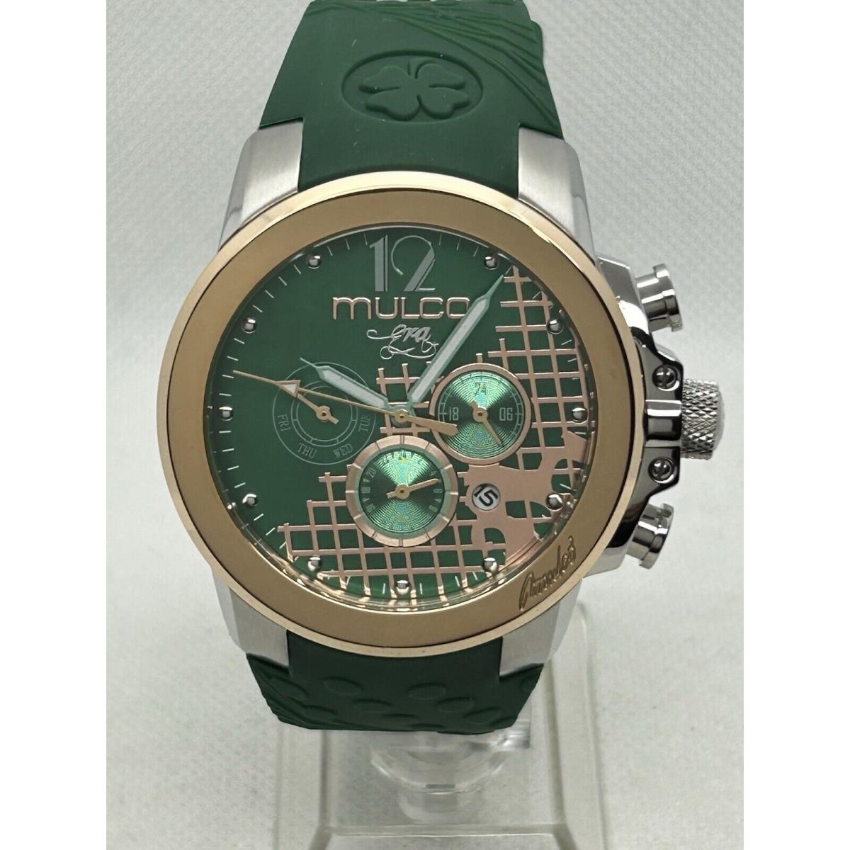 Mulco Era Women`s/unisex Chronograph Day/date Swiss Green Watch MW3-22899-073