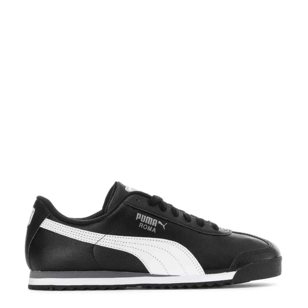 Puma Roma Basic Black-white-puma Silver 353572-11 Men`s - Multicolor