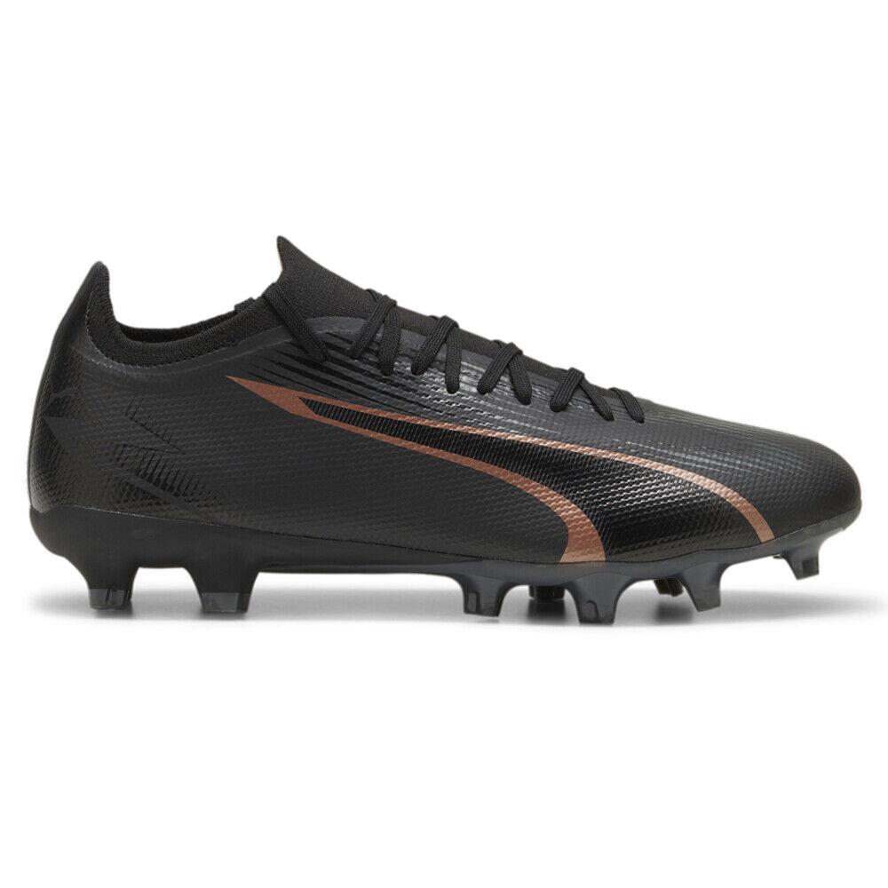 Puma Ultra Match Firm Groundartificial Ground Soccer Cleats Mens Black Sneakers - Black