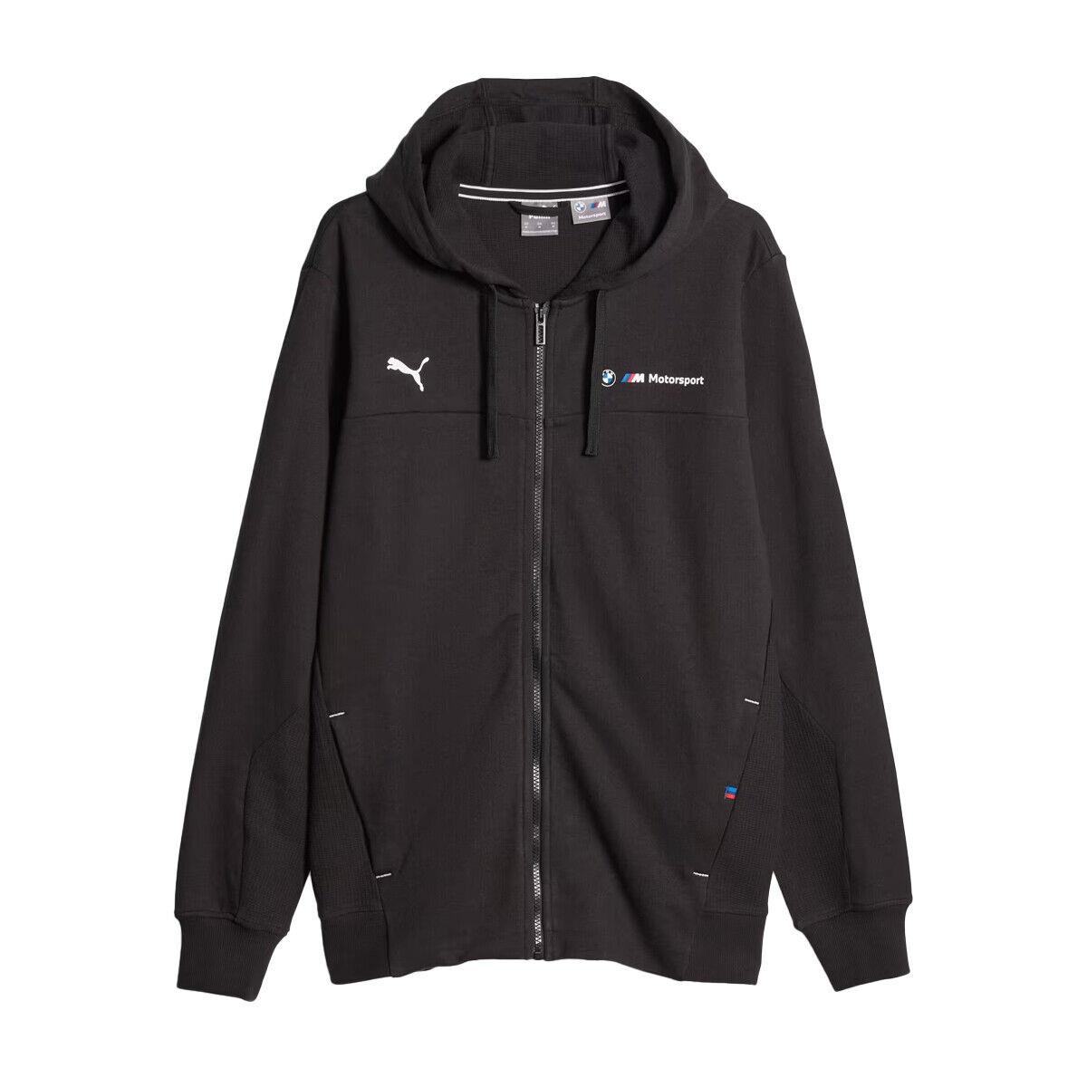 Puma Jacket Bmw Mms Hooded Sweat Mens Black 621221