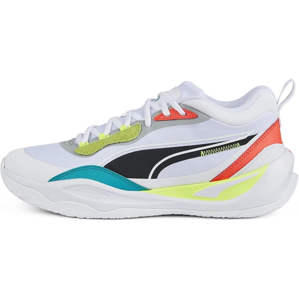 Men`s Puma Playmaker Pro Puma White-fiery Coral 377572 02