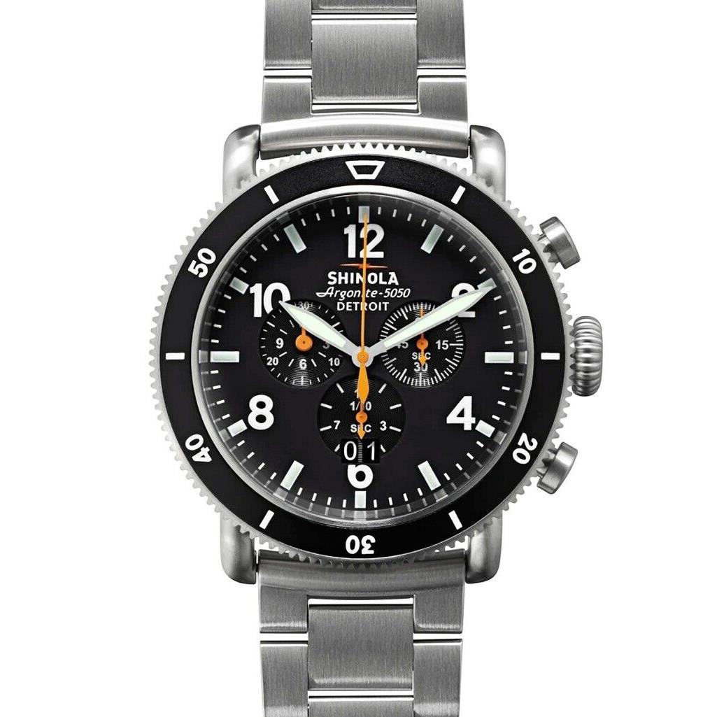 Shinola Men`s 48mm Limited Edition Black Blizzard Watch