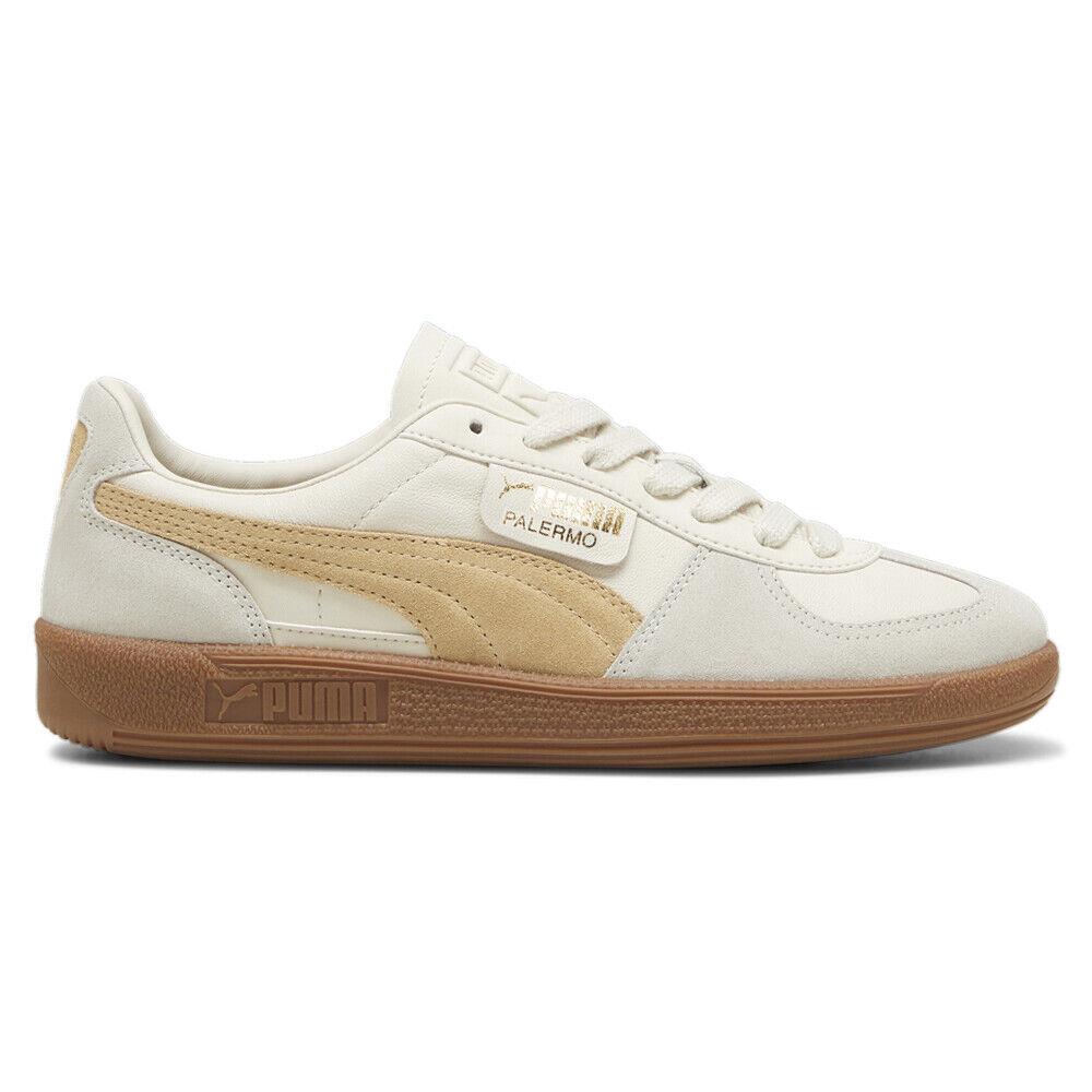 Puma Palermo Lace Up Mens Size 8 M Sneakers Casual Shoes 39646413 - Beige, White