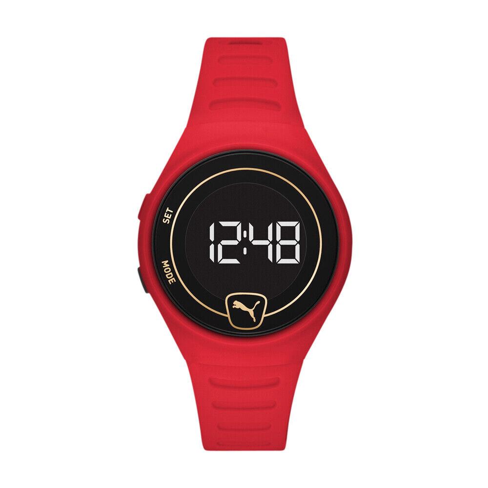 Puma Faster Wh Red Waterproof Smart Watch Mens Size Osfa 929561-01