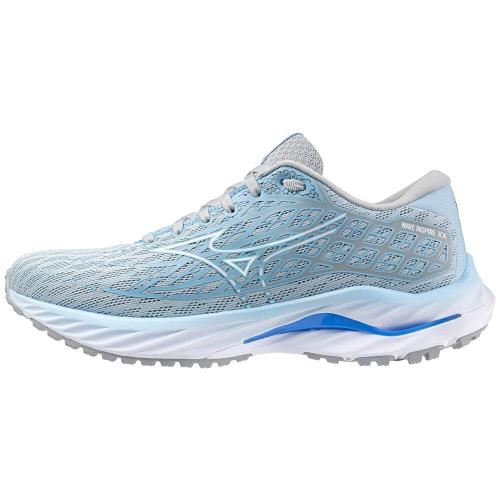 Mizuno Women`s Wave Inspire 20 Running Shoe Cerulean/white 8 Wide