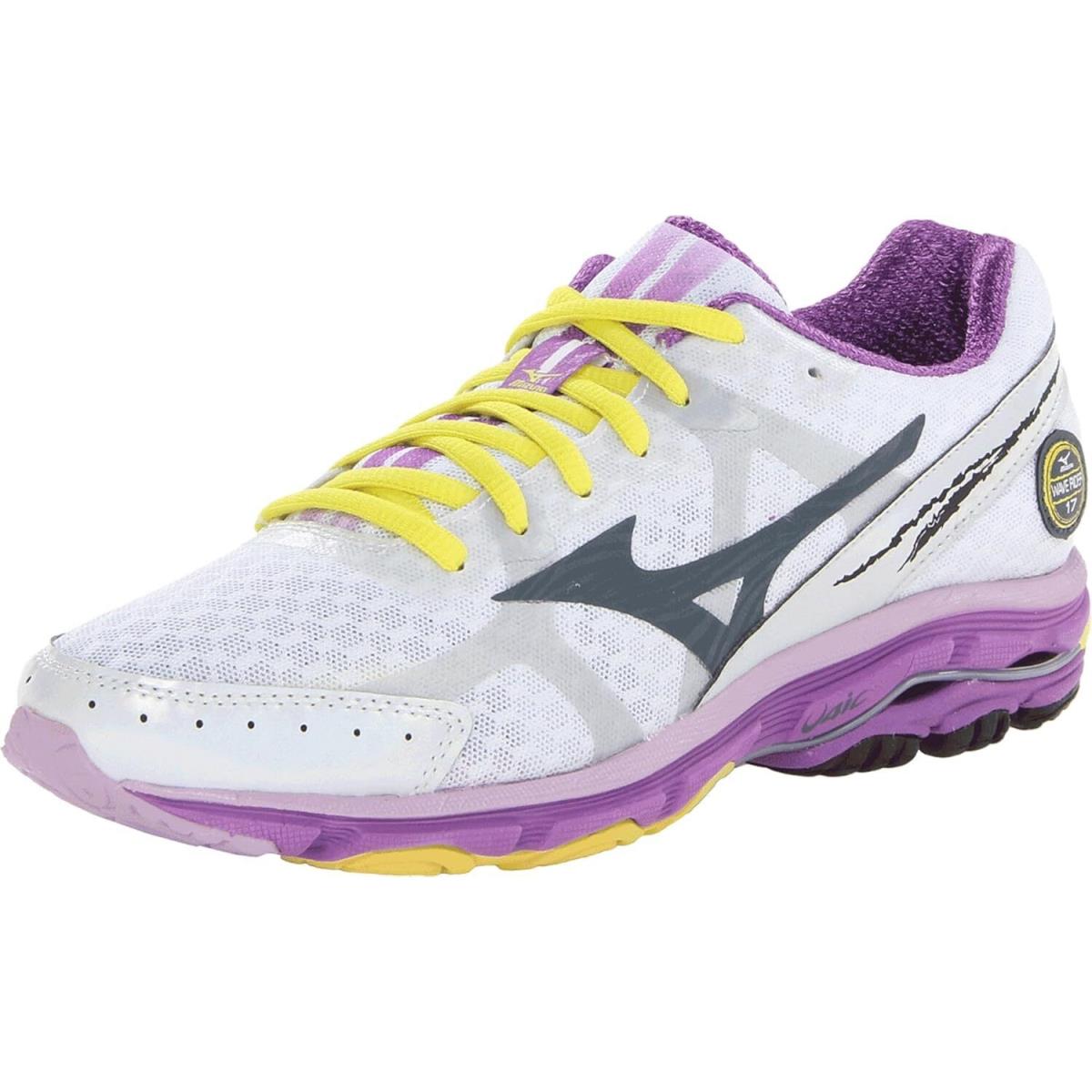 Mizuno Women`s Wave Rider 17 2A Running Shoe White 6 2A US