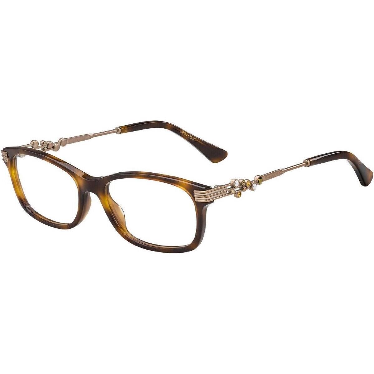 Jimmy Choo Eyeglasses JC211-0086-52 Size 52/17/rectangular W Case