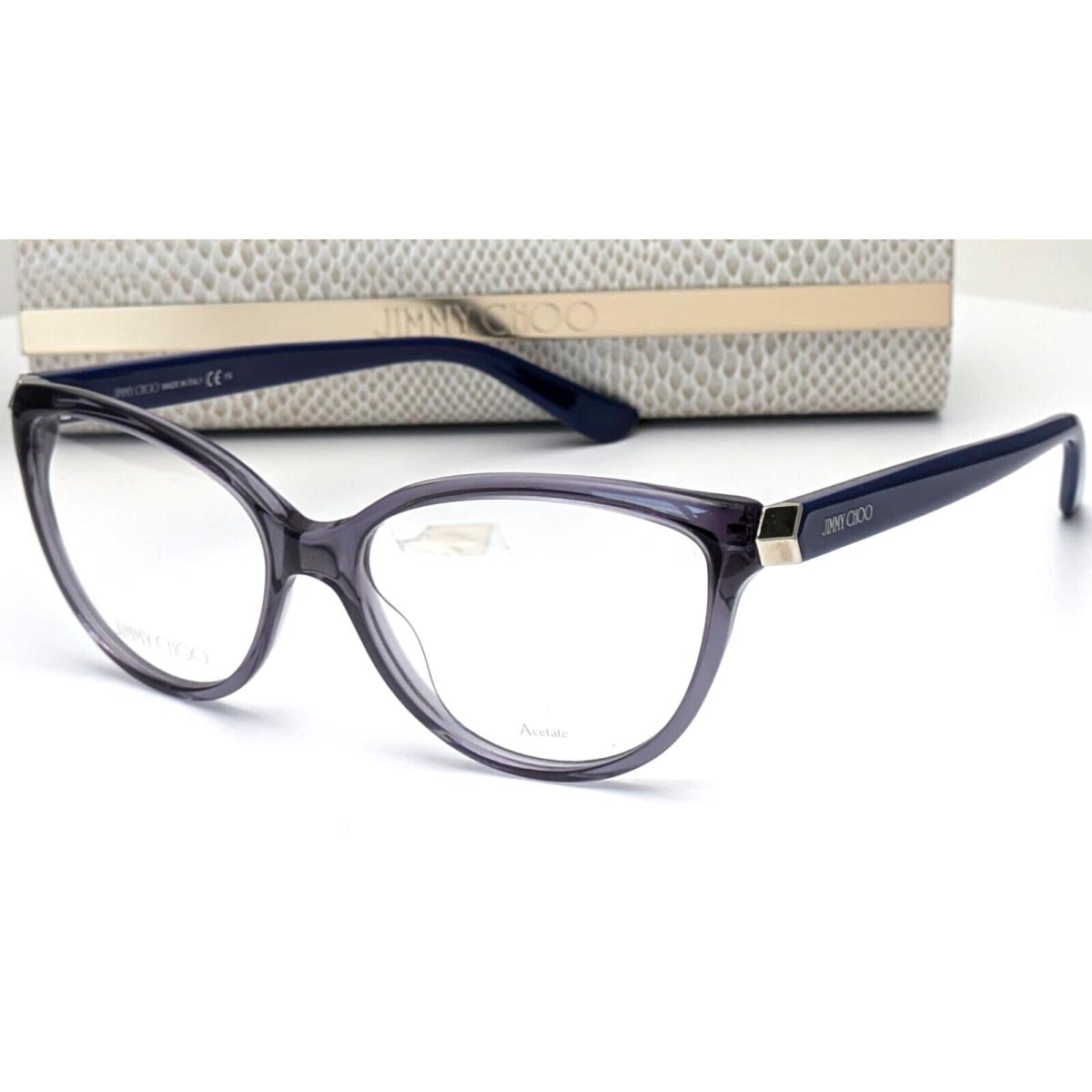 Jimmy Choo JC226 Pjp Blue Cat Eye Womens Eyeglasses 53mm