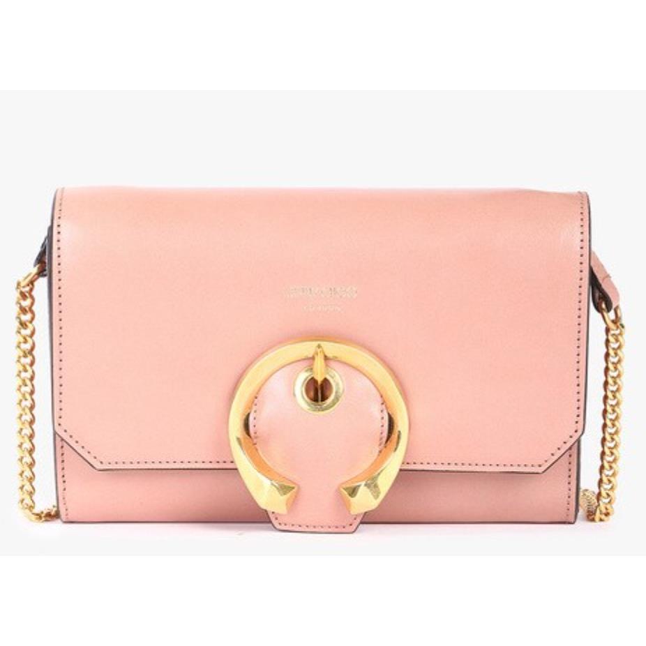 Jimmy Choo B10321 Womens Blush Madeline Xb Crossbody Bag 7.5x5.5x1.5